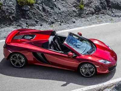 McLaren MP4-12C modelinin üstünü açtı