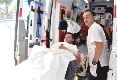 Yol vermediği için bacağından vuruldu