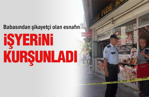 Konya'da iş yeri kurşunlandı