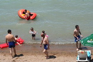 Anadolu'nun ortasında plaj keyfi