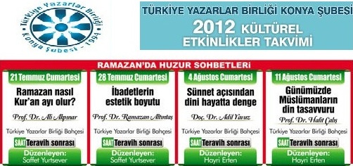 Her Cumartesi Teravih sonrası sohbet