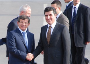 Bakan Davutoğlu Erbil'de