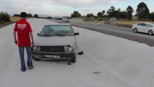 Otomobil takla attı: 3 yaralı
