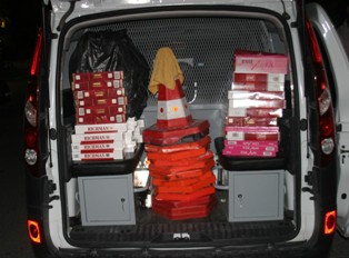 4 bin 500 paket kaçak sigara ele geçirildi