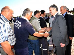 Konya belediyeleri bayramlaştı