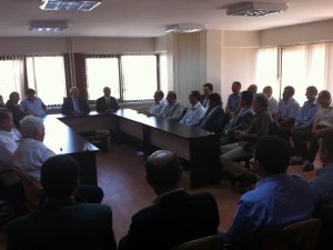 Esnaf temsilcileri bayramlaştı