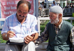 Banka önünde tahsilât!