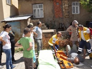 Seydişehir'de çatıdan düşen kişi yaralandı