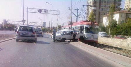 Konya’da tramvay kazası