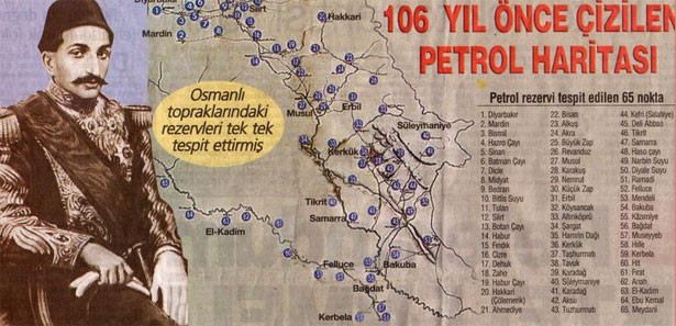 Abdulhamid'in 106 yıllık petrol haritaları!