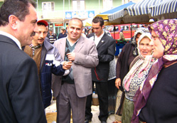 Yazıcıoğlu, ilçeleri gezdi