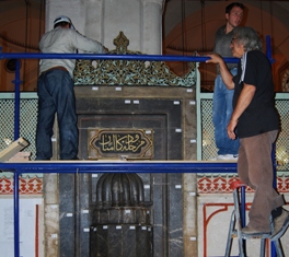 500 yıllık mihrap restore ediliyor