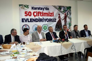 Karatay'da 50 çift evlendirilecek