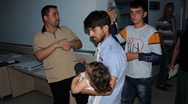 Bin 500 çocuk hastaneye kaldırıldı