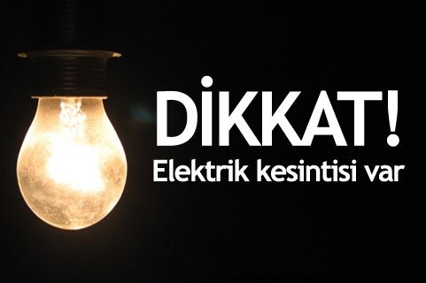 Konya'da elektrik kesintisi