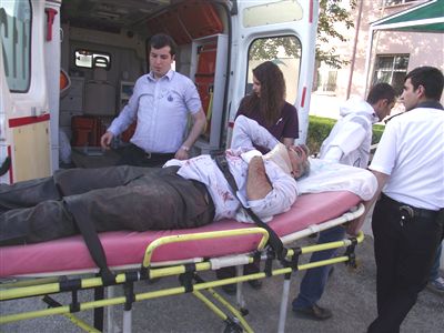 Konya'da otomobil takla attı: 2 yaralı