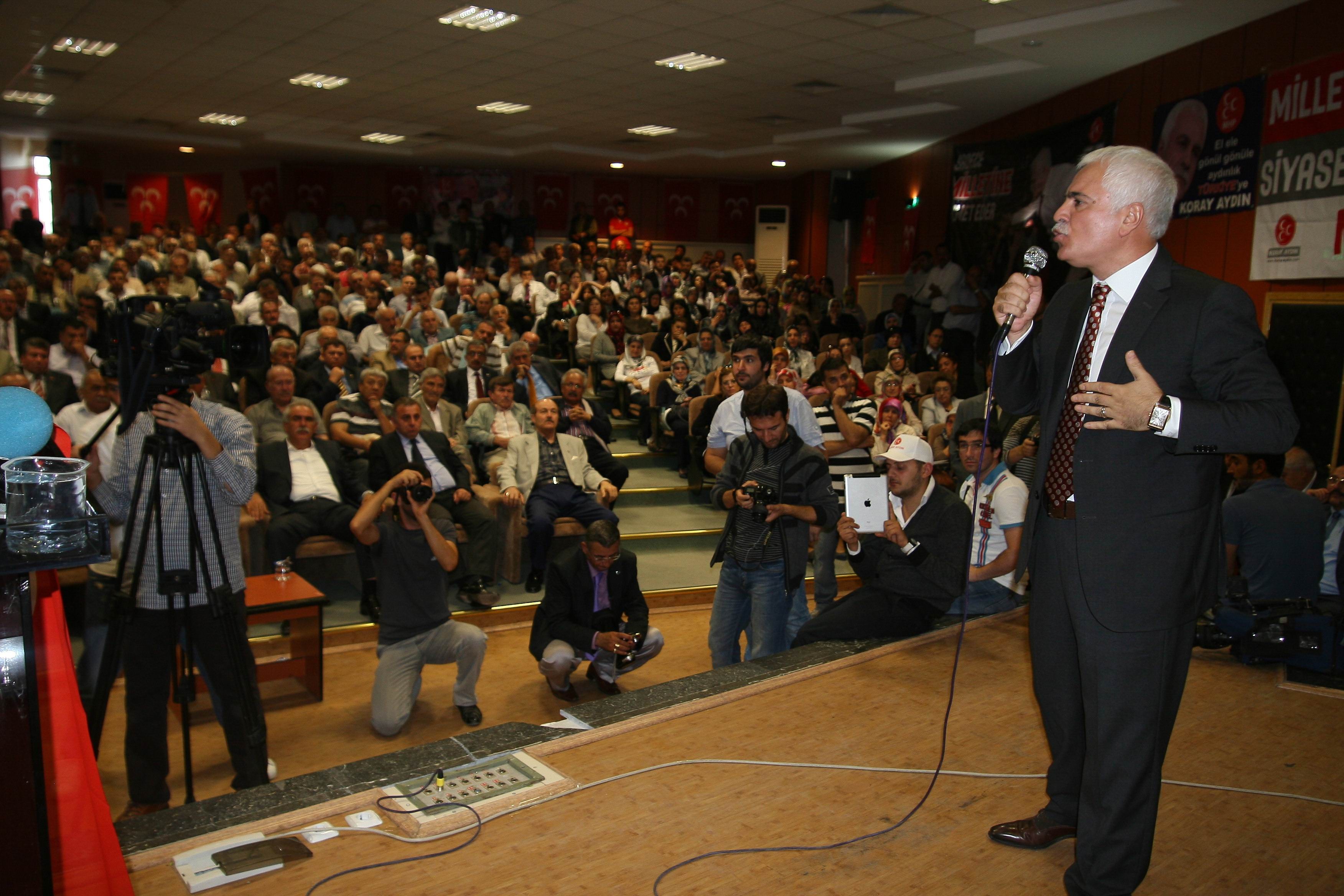 Koray Aydın Konya'dan gözdağı verdi