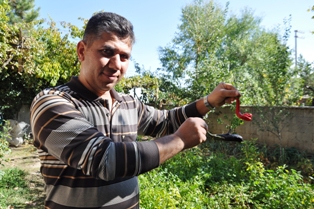 Seydişehir'de yılana benzeyen biber