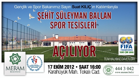 Bakan Kılıç, Meram'da açılış yapacak