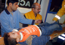 Öğrenci minibüsü takla attı