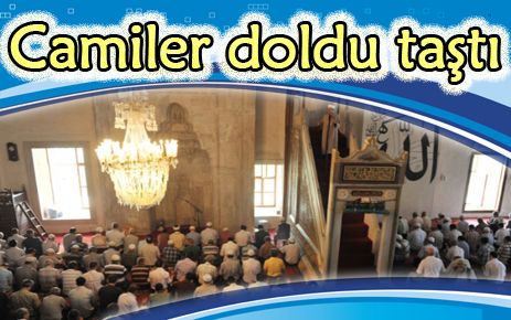 Bayram namazında camiler doldu