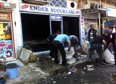 Akşehir'deki yangın korkuttu