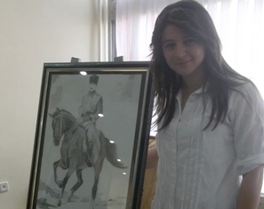 Karapınar'da karakalem sergisi