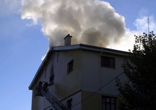 Konya'da kız yurdunda yangın