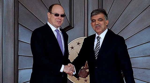 Gül Köşk'te Monako Prensi'ni ağırladı