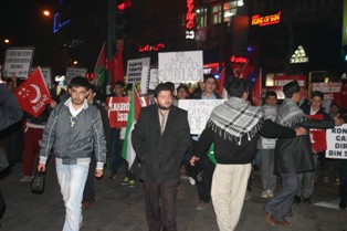 Konya'da İsrail protesto edildi