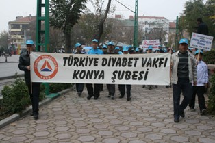 Konya'da sağlıklı yaşam yürüyüşü