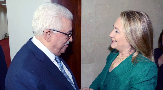 Abbas Clinton ile görüştü