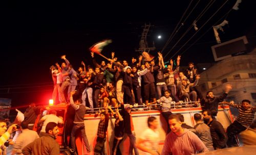 Gazze'de zafer kutlaması