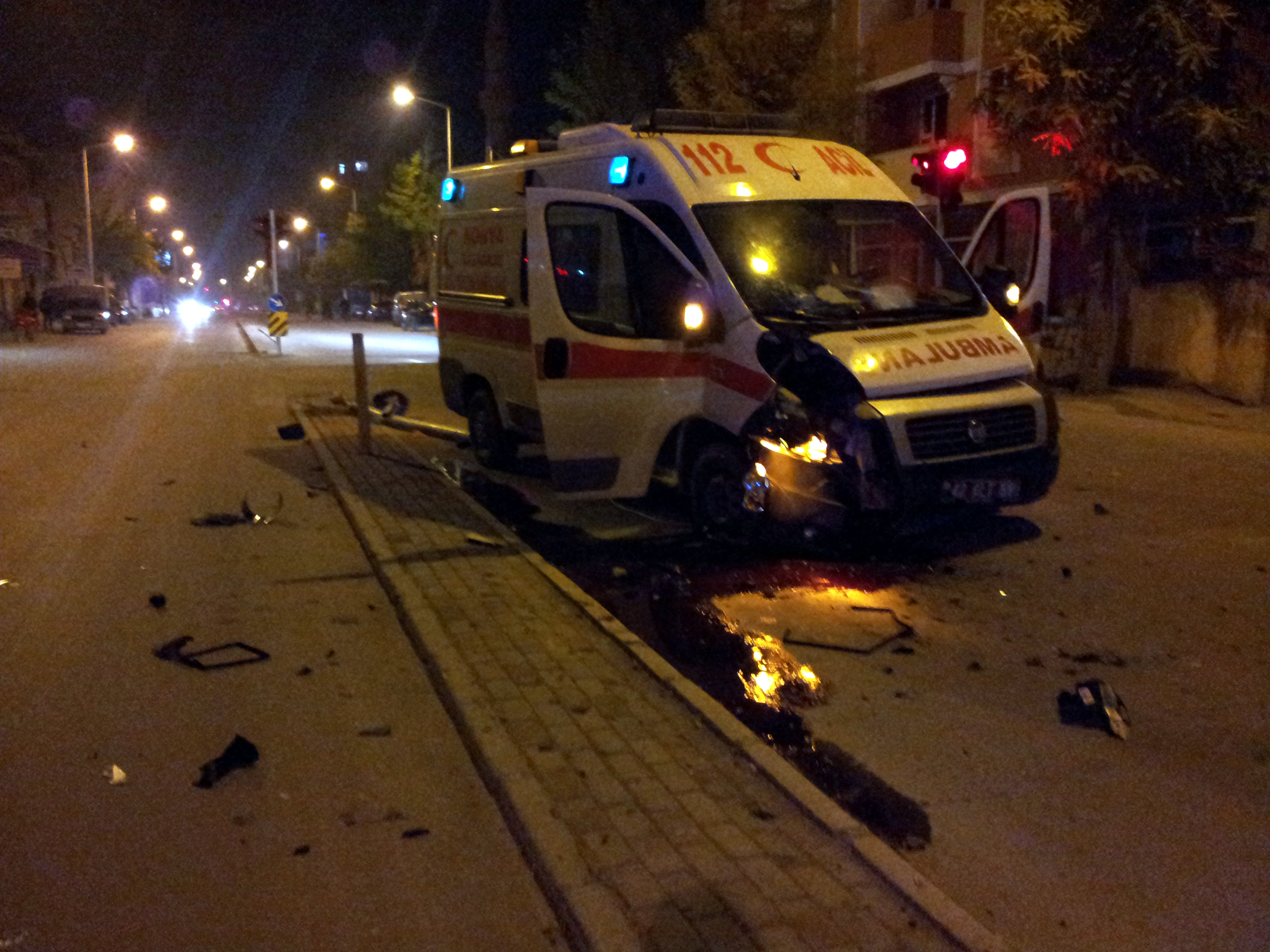 Konya'da ambulans kazası