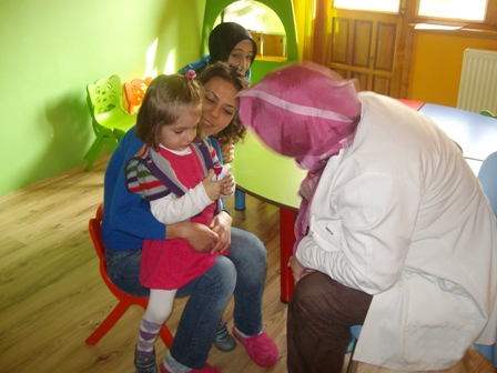 Miniklere diş taraması