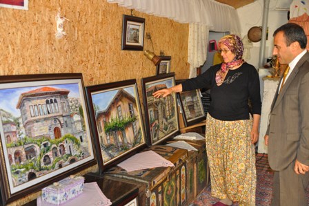 Kaymakam Sonel'den ressam ziyareti