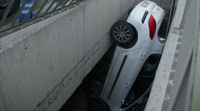 Yaptığı kazaya kendisi de inanamadı