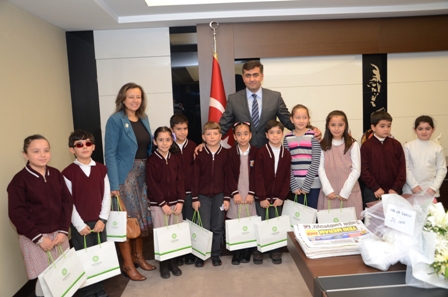 Çevreci öğrencilerden Kalaycı'ya ziyaret