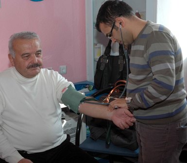 Sağlık Kasabası’nda sağlık taraması yapıldı