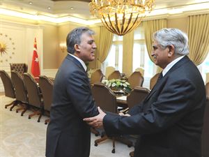 Pakistan Heyeti Çankaya Köşkü'nde