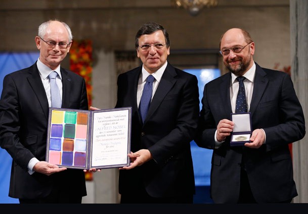 AB, Barış Ödülü'nü aldı