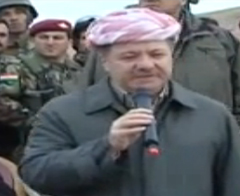 Barzani, peşmerge'yi denetledi