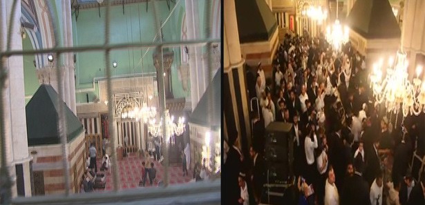 Yahudiler camide danslı müzikli eğlence yaptı