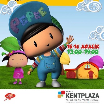 Pepee Konya'da çocuklarla buluştu