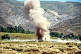 Çukurca'da yoğun top atışı