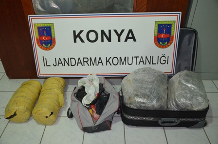 15 kilo kubar esrarı ele geçirildi