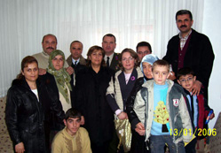Şehit aileleri bayramda unutulmadı