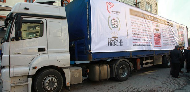 Suriye halkına 25 ton gıda yardımı