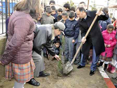 Akşehir'de 938 fidan dikildi