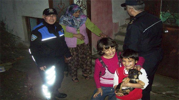 İşte polis şefkati